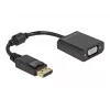 Adaptér DisplayPort 1.2 konektor samec na VGA konektor samica DeLOCK 61006