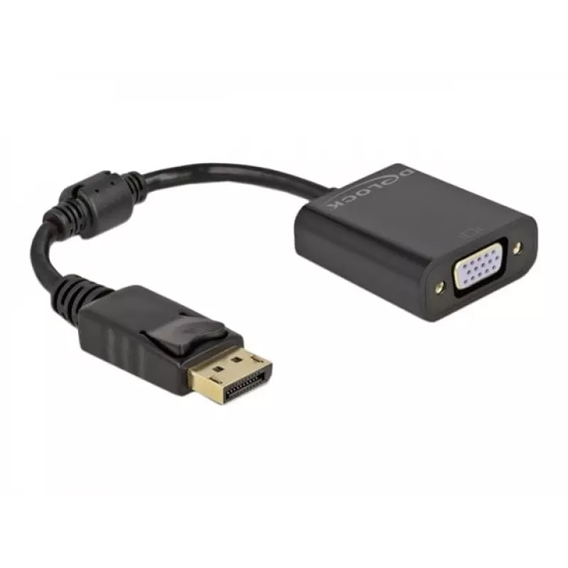 Adaptér DisplayPort 1.2 konektor samec na VGA konektor samica DeLOCK 61006