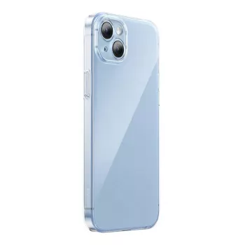 Ochranné puzdro Baseus Crystal Series pre iPhone 14 Plus s tvrdeným sklom na zadnej strane