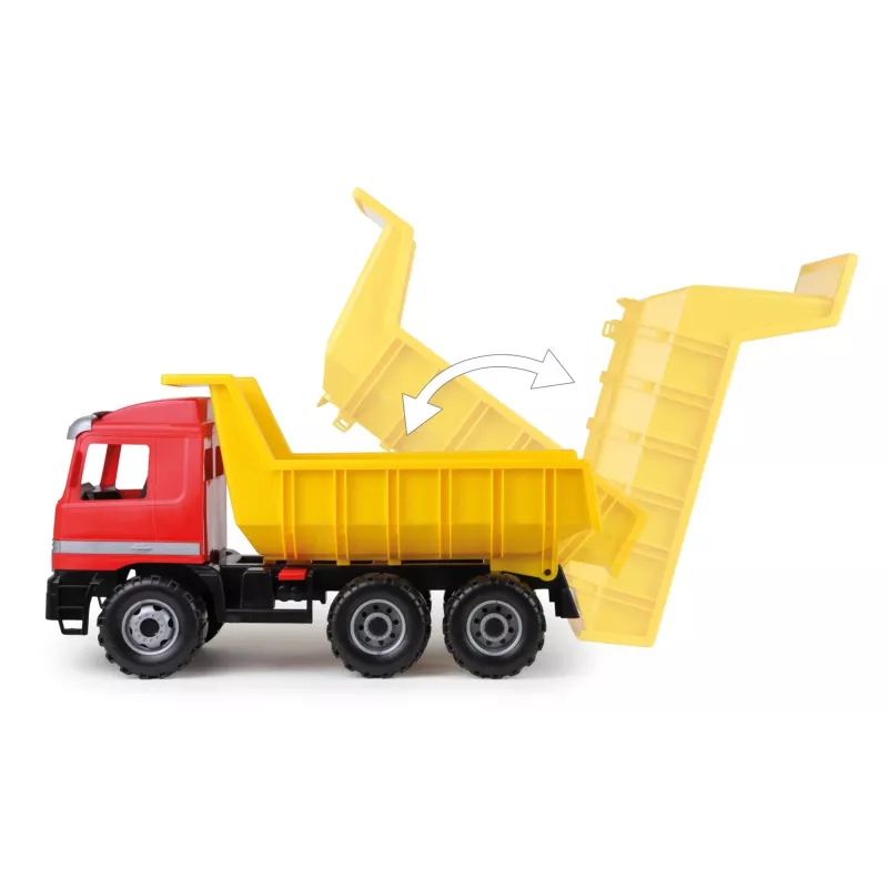 Hračkárska sklápačka Lena Actros 62 cm single brown cart