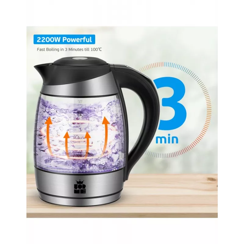 Elektrická rýchlovarná kanvica Forme FKG-418 1,7 l 2200 W biela