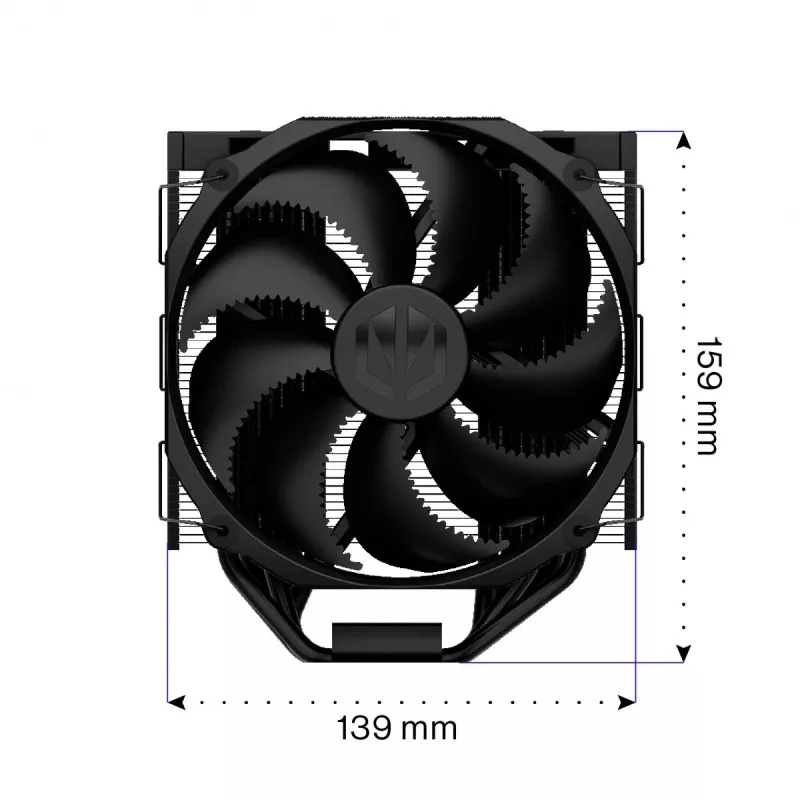 Endorfa Fortis 5 čierny CPU chladič