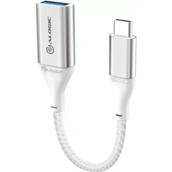 Alogic Super Ultra - USB adaptér - 24-pin USB-C (M) na USB Type-A (W) - USB 3.1 Gen 1 - 3 A - 15 cm - strieborná (ULCAA-SLV)