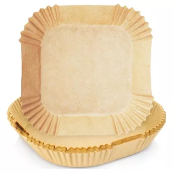 Papierové vložky do fritézy 16×16 cm (50 ks) pre teplovzdušnú fritézu / fritézu — No name