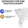 Logitech Pebble 2 Combo Set, biela, bezdrôtová, nemecká, 920-012204