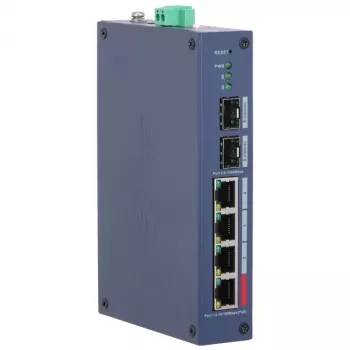 Priemyselný PoE switch DAHUA CHS4206-4ET-90 4-portový PoE