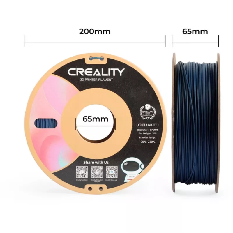 3D tlačový materiál Creality 3301010298 PLA modrá 1 kg 1,75 mm