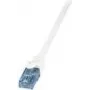 Sieťový kábel LogiLink CP3081U RJ-45 Cat6a 7,5 m biely