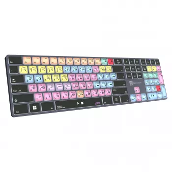 Mechanická full-size klávesnica LogicKeyboard LKB-PT-TPC, USB + Bluetooth, QWERTZ nemecká, čierna