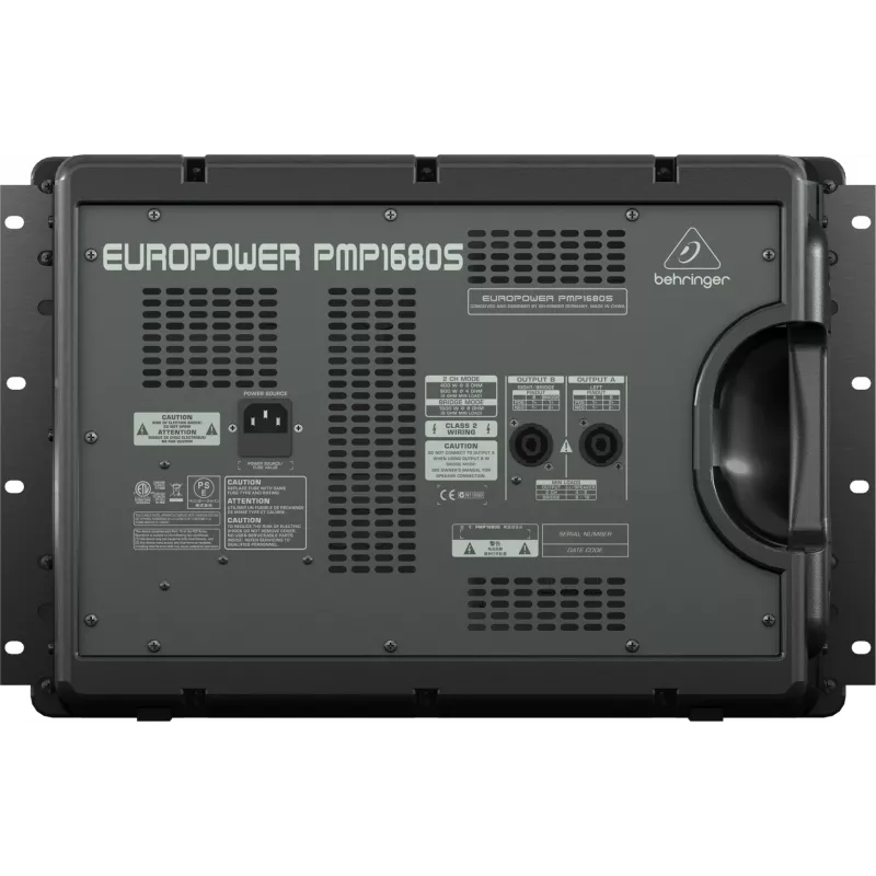 Behringer PMP1680S audiomixer 10 kanálov 10 - 200000 Hz čierny