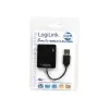 USB hub LOGILINK UA0139 – 4‑port USB 2.0, 480 Mbit/s, čierny