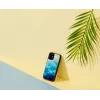 Ochranné puzdro iKins pre Apple iPhone 12 mini — modré jazero s čiernymi akcentmi