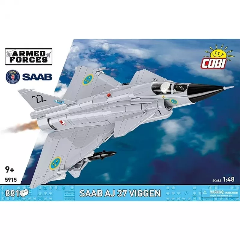 Cobi Blocks Saab AJ 37 Viggen 881-dielna stavebnica