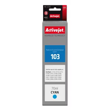 Activejet AE-103C atrament (náhrada za Epson 103 C13T00S24A; Supreme; 70 ml; azúrová)