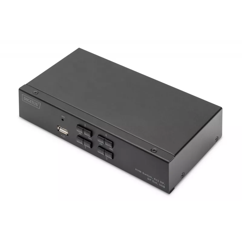 KVM prepínač Digitus DS-12891 4x1 DP USB 4K Ultra HD