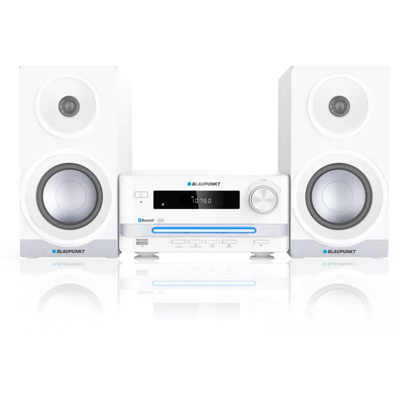 Home audio mikrosystém BLAUPUNKT MS16BT 15 W, CD/USB/MP3, Bluetooth, FM RDS, biela