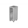 19 palcový 32HE LANBERG stojanový rack 600×800 mm sivý so sklenenými dverami a LCD (plochý balík)