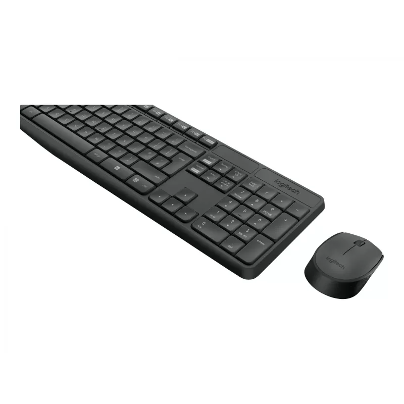 Logitech MK235 odolná bezdrôtová súprava klávesnice a myši v sivej