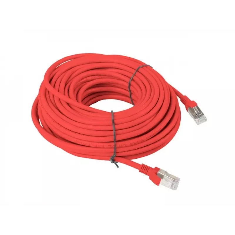 Lanberg PCU5-10CC-3000-R prepojovací kábel Cat5e UTP, RJ-45, 30 m, červený