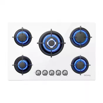 ISEASY MGBG-775 plynová varná doska s 5 horákmi (biela)