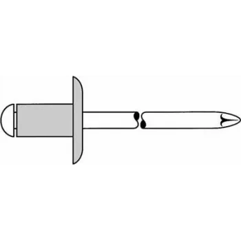 Slepý nit GESIPA 5,0x10,0 mm K14 hliník/nerezová oceľ, 250 kusov