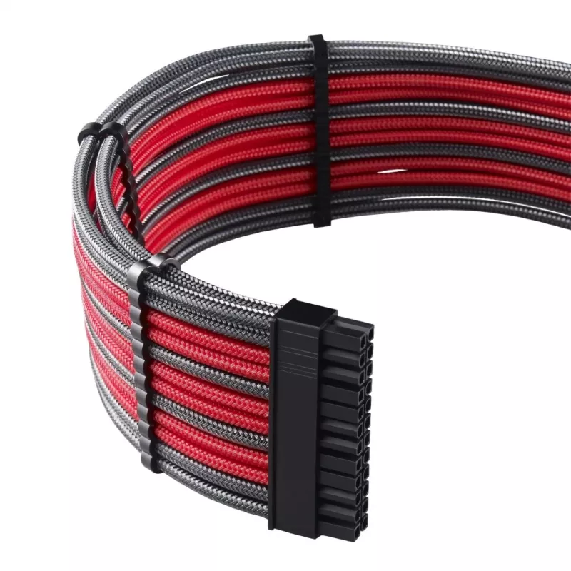 Interný napájací kábel CableMod CM-PCAB-BKIT-NKCR-3PK-R Carbon Red