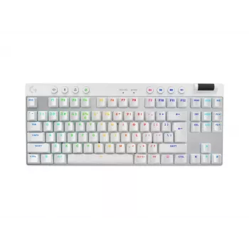 Logitech G PRO X TKL klávesnica gaming RF Wireless + Bluetooth QWERTY US International biela