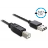 USB kábel DeLOCK 3 m USB 2.0 A - B samec/samec