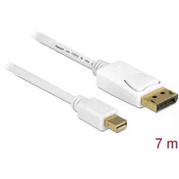 DisplayPort kábel DeLOCK 83485 Mini DisplayPort 7 m biely