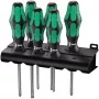 Wera 335/350/367/7 Kraftform sada skrutkovačov so stojanom, 7 ks, Lasertip, plochý/Phillips/Pozidriv