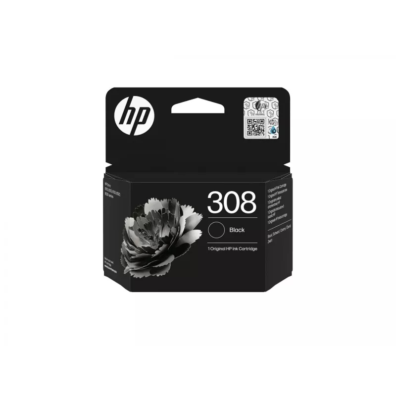 HP 308 čierna originálna atramentová kazeta