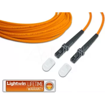 Lightwin vysokokvalitný duplexný optický patch kábel, MM OM2, MTRJ - MTRJ optický patch kábel (LDP-50 MTRJ-MTRJ 2.0)
