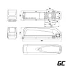 Batéria Green Cell EBIKEGCF02 48V 13000mAh Li-Ion