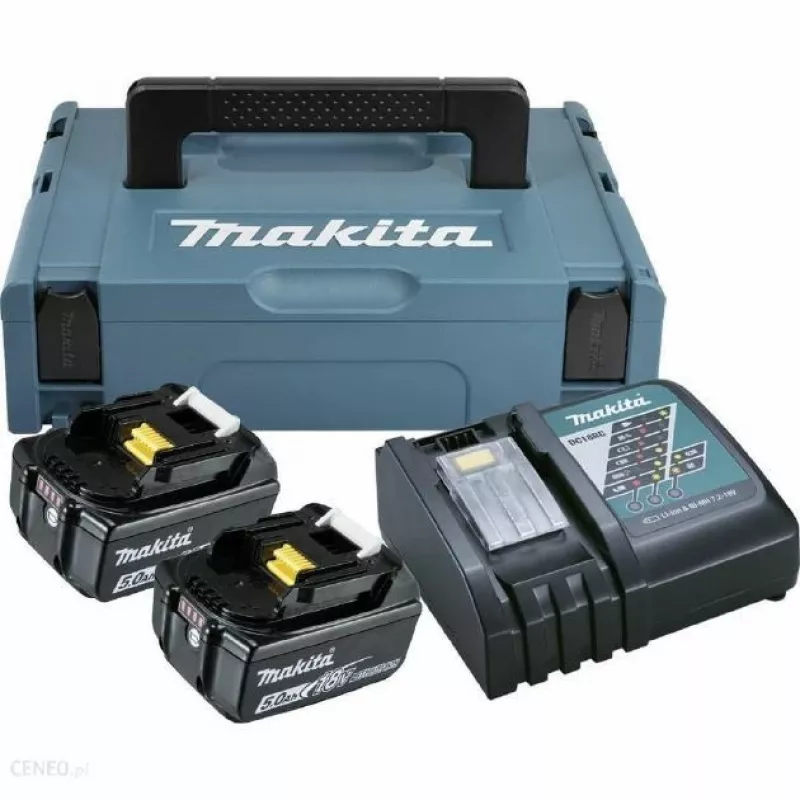 MAKITA SADA NAPÁJANIA 18V 2x5,0Ah (BL1850Bx2+DC18RC) MAKPAC