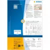 Odolné etikety HERMA A4 52,5x93,5 mm biele papier nepriľnavý 1200 kusov