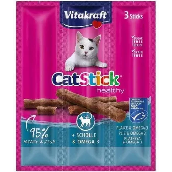 Maškrty pre mačky Vitakraft CatStick 31218 hovädzie bravčové hydina 18 g vrecko, 3 ks, bez obilnín, bez cukru