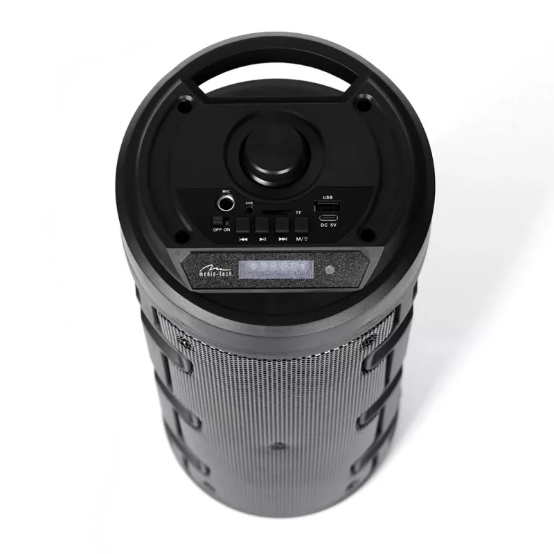 Media-tech Partybox Keg Bt - kompaktný Bluetooth stereo reproduktor s FM rádiom, MP3 prehrávač MT3165