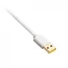 Spirálový kábel USB Ducky White Edition DACOC2-WHT1, odnímateľný, biely spirálový dizajn