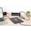 Predlžovacia zásuvka DIGITUS 3-násobná s 2×USB-A & 1×USB-C, 3 AC zásuvky Typ E/F, 1,5 m kábel, čierna
