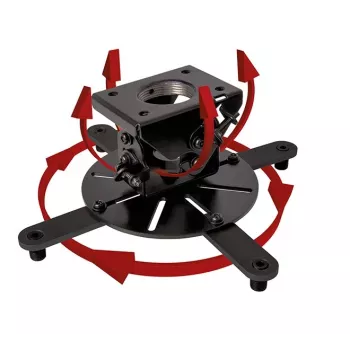 Stropný projektorový držiak B-TECH BT899-XL — stropný držiak, kapacita 25 kg, čierna