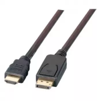 EFB-Elektronik DisplayPort/HDMI kábel Full HD, A-A St-St, 3m, čierny výrobca: EFB Elektronik (K5561SW.3V2)