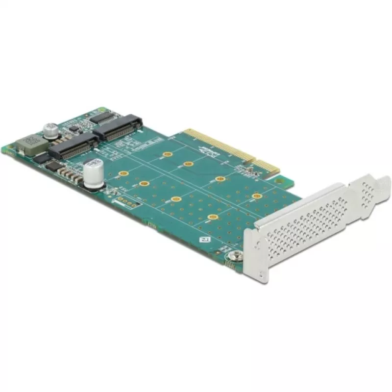 DeLOCK PCI Express x8 karta na 2 x interné NVMe M.2 Key M bifurkácia low-profile formát