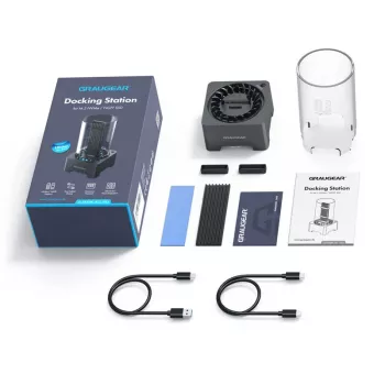 GRAUGEAR G-M2DK-AC-10G dokovacia stanica pre úložné zariadenia USB 3.2 Gen 2 (3.1 Gen 2) Type-C čierna (G-M2DK-AC-10G)