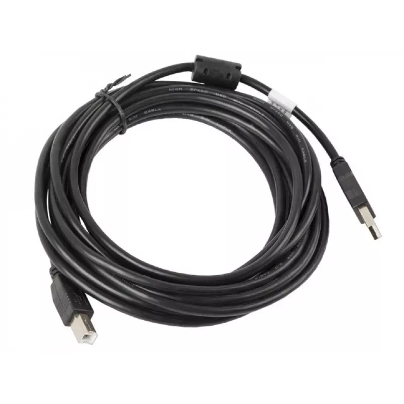 Lanberg CA-USBA-11CC-0050-BK USB kábel 5 m 2.0 USB B čierny (CA-USBA-11CC-0050-BK)