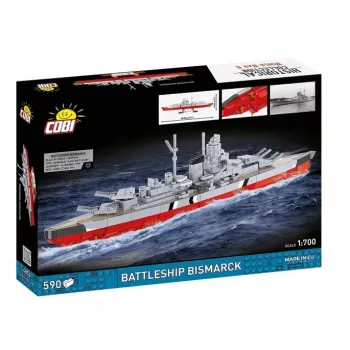 Stavebnica Cobi bojová loď Bismarck model, 590 dielov