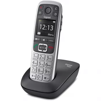 Gigaset E560 telefón DECT telefón zobrazenie čísla čierna, strieborná