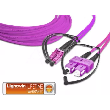 Lightwin LDP-50 LC-SC 1.5 OM4 optický kábel 1,5 m fialový (LDP-50 LC-SC 1.5 OM4)