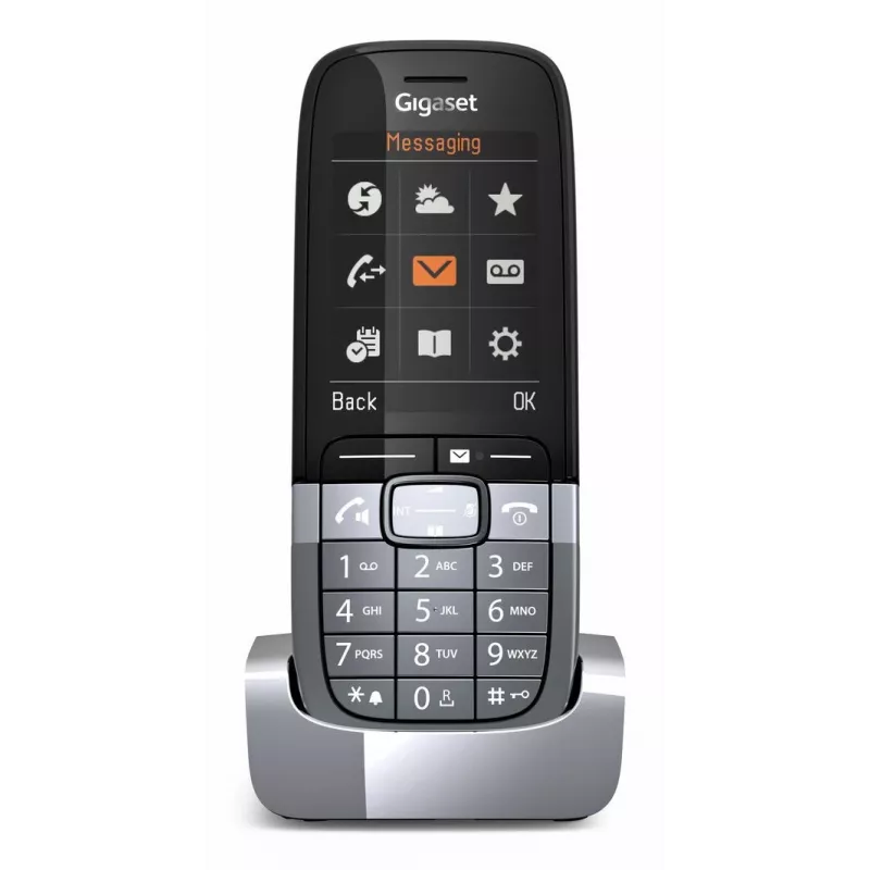 Gigaset SL850H Pro DECT telefón s identifikáciou volajúceho titán