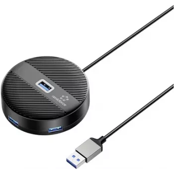 Renkforce RF-USBH-400 4-portový USB 3.0 hub čierny matný (RF-6266640)
