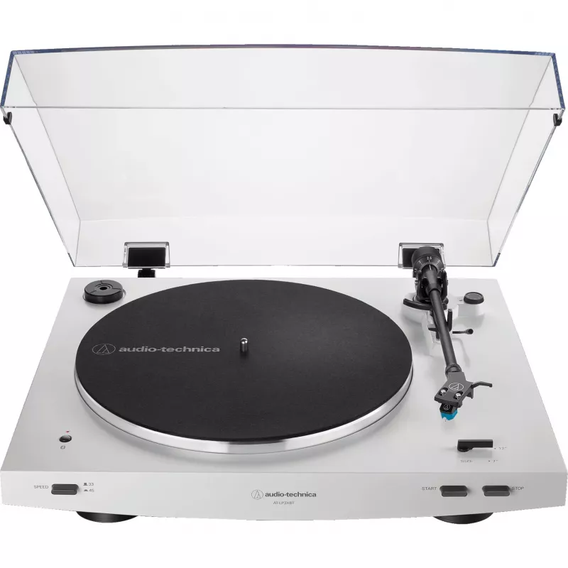 Audio-Technica automatický remeňový gramofón AT-LP3XBTWH remeňový pohon, biela